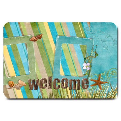 Welcome/beach 30 x20  Door Mat