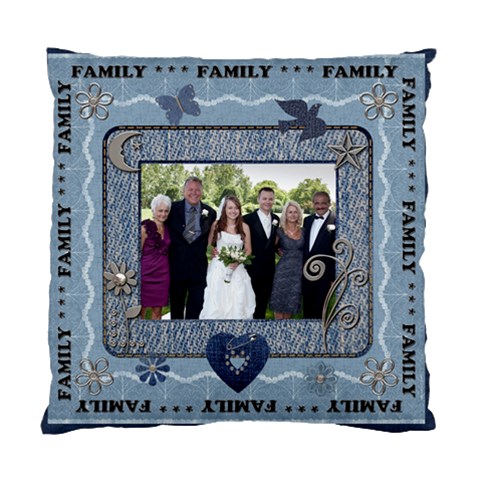 Family Cushion Case (i Sided) By Lil Front