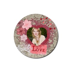 Love Rubber Coaster  - Rubber Coaster (Round)