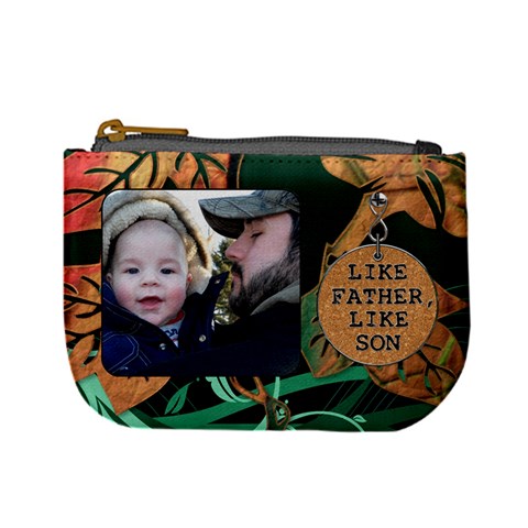 Like Father, Like Son Mini Coin Purse By Lil Front