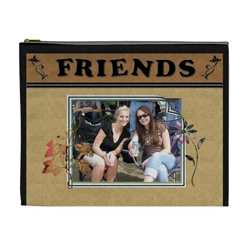 Friends Designer Xl Cosmetic Bag By Lil Front