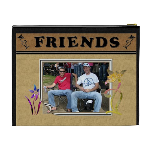 Friends Designer Xl Cosmetic Bag By Lil Back