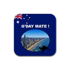 Aussie Coaster - Rubber Coaster (Square)