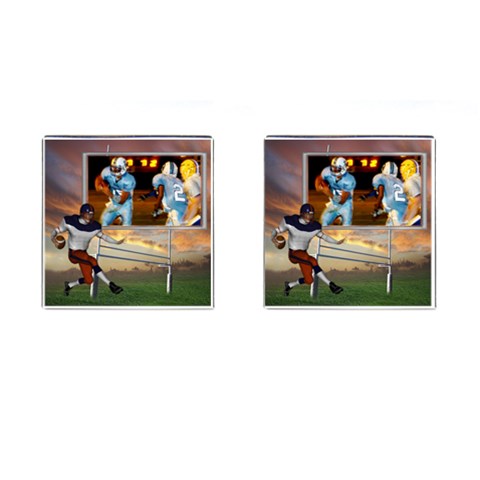 Football Cufflinks By Spg Front(Pair)