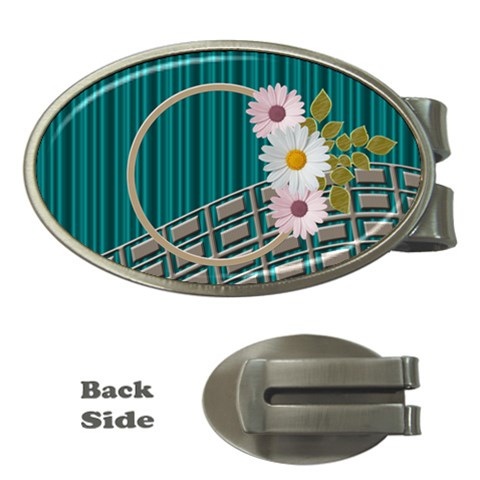 Daisy Oval Money Clip By Daniela Front