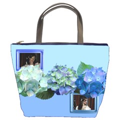 Pretty In Blue Bucket Bag