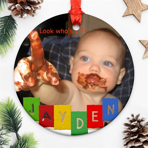 Jayden Ornament By Sarah Front