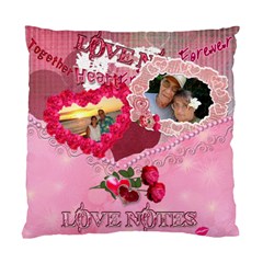 Love Notes Pink Envelope  Cushion Case - Standard Cushion Case (One Side)