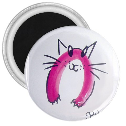 Magnet Pinky Cat1 By Trine Front