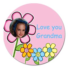 Love you Grandma Magnet - Magnet 5  (Round)