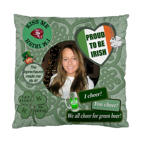 Proud To Be Irish Cushion Case By Lil Front