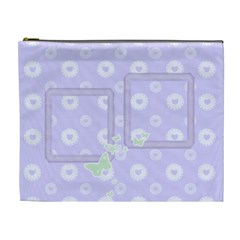 Lilac Hearts Cosmetic Bag XL (7 styles) - Cosmetic Bag (XL)