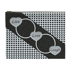 Live, Love, Laugh XL cosmetic bag (7 styles) - Cosmetic Bag (XL)
