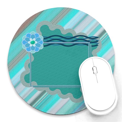 Blue Flower Mousepad By Daniela Front