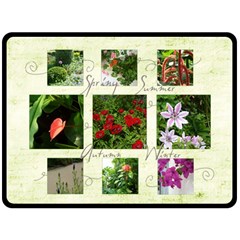 Seasons in my Garden Extra Large 80 x 60 fleece blanket (4 styles) - Fleece Blanket (Large)