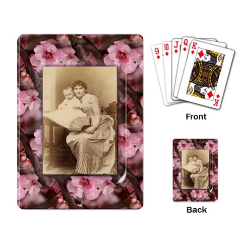 Blossom Vintage Playing Cards By Catvinnat Back