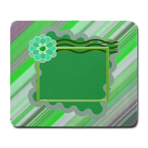 Greeb Flower Mousepad By Daniela Front