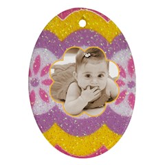 Easter Egg Oval Ornament