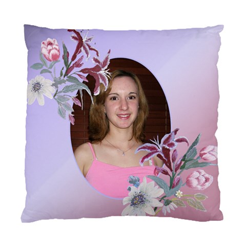 Pink And Mauve Romance Double Sided Cushion Case By Deborah Front