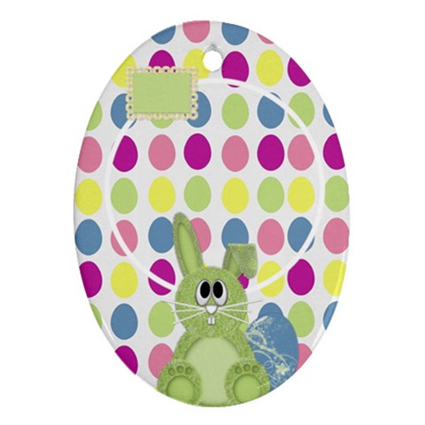 Eggzactly Spring Easter Ornament 1 By Lisa Minor Front