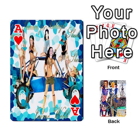 Ace Ashleigh & Raul Quiroz Family s Cards By Pamela Sue Goforth Front - HeartA