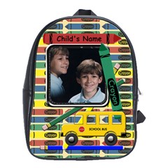 Crayon School Backpack Large - School Bag (Large)