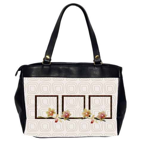 Orchid Handbag Two Sides By Elena Petrova Back