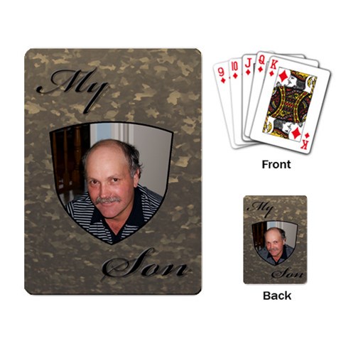 My Son Playing Cards By Deborah Back