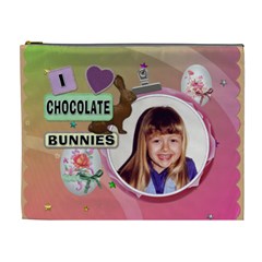I Love Chocolate Bunnies XL Easter Treat Bag (Cosmetic Bag) (7 styles) - Cosmetic Bag (XL)