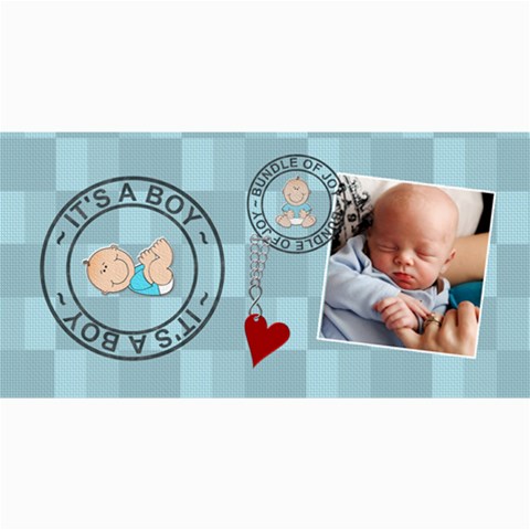 It s A Boy Photo Cards By Lil 8 x4  Photo Card - 7