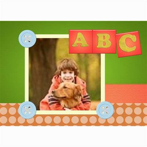 Abc By Wood Johnson 7 x5  Photo Card - 3