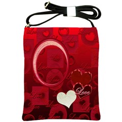 Red Love Heart Sling Bag - Shoulder Sling Bag