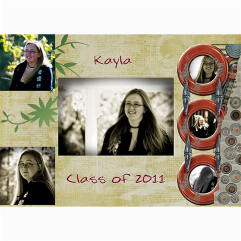 Kayla Announcement 2011 By Tammy Baker 7 x5  Photo Card - 2