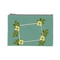 Cosmetic Bag (Large) - Yellow Flowers
