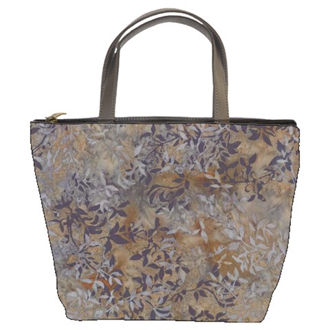 Batik Leaves Small Bucket Bag By Bags n Brellas Front