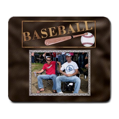 Baseball Large Mousepad By Lil Front