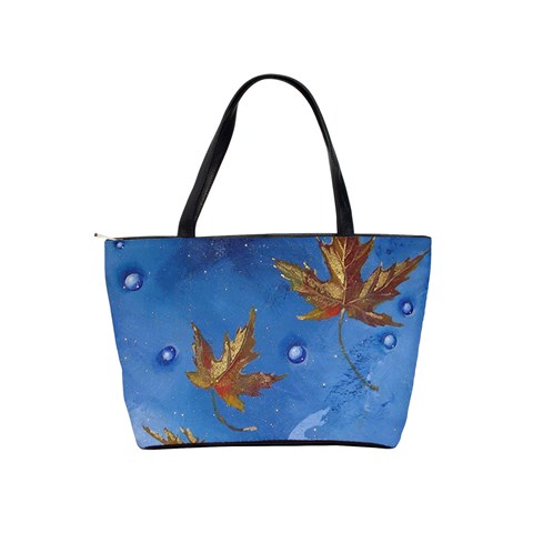 Golden Leaves Shoulder Bag By Bags n Brellas Back