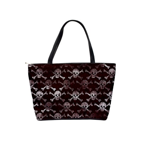 Skull Pattern  Shoulder Bag By Bags n Brellas Back