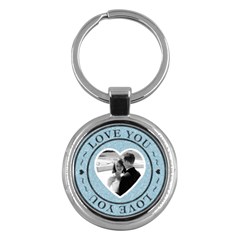 Love You Round Key Chain