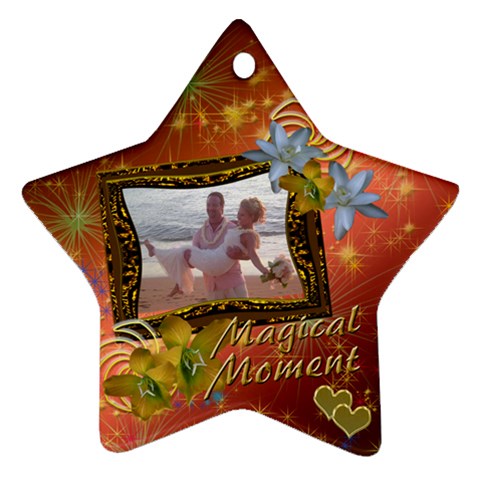 Magical Moment Starburst Star Ornament By Ellan Front