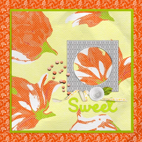 Sweet Spring Pages By One Of A Kind Design Studio 12 x12  Scrapbook Page - 4