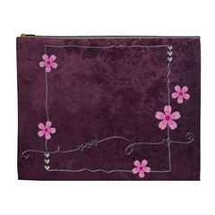 purple cosmetic bag (XL) (7 styles)