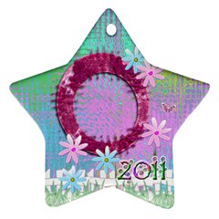 Easter2 0231 Pastel Flower ornament - Ornament (Star)
