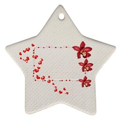 red-white ornament  - Ornament (Star)