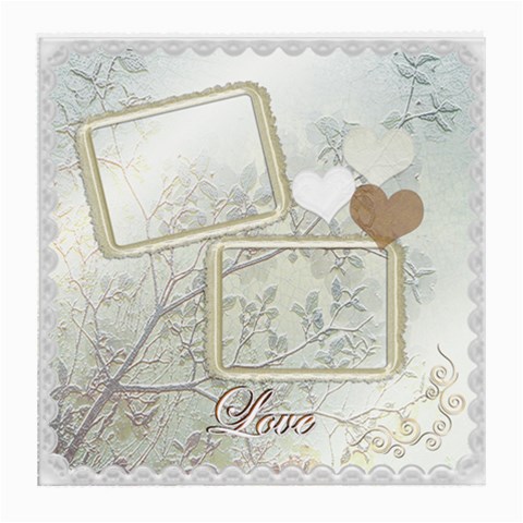 Love White Gold Glass Cloth Med By Ellan Front