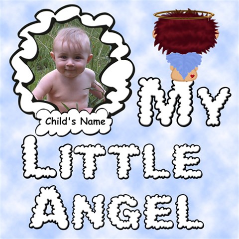 My Little Angel Boy 12x12 By Chere s Creations 12 x12  Scrapbook Page - 1