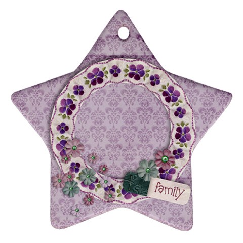 Family, Star Ornament By Mikki Front