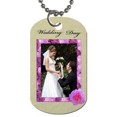 Wedding Day tags (2 sides) - Dog Tag (Two Sides)