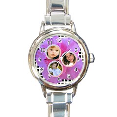 Pink Trio Italian Charm Watch