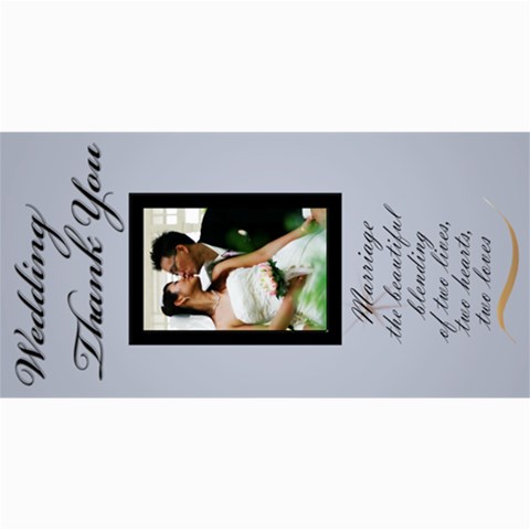 Wedding Thank You 4x8 Card By Deborah 8 x4  Photo Card - 2